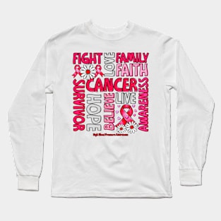 High Blood Pressure Awareness - Fight love survivor ribbon Long Sleeve T-Shirt